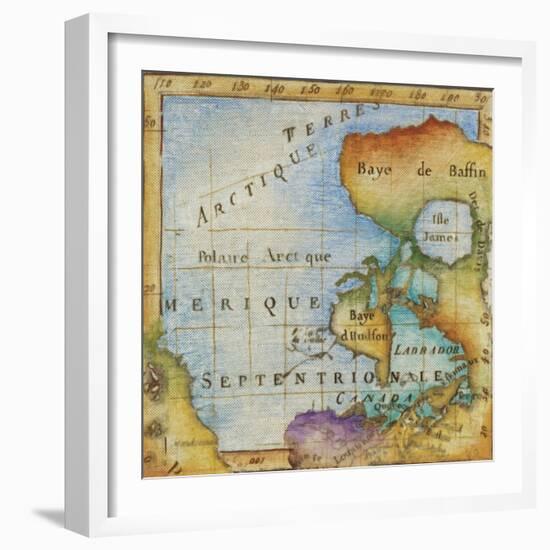 World Map I-Liz Jardine-Framed Art Print