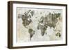 World Map I-Isabelle Z-Framed Art Print