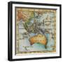 World Map II-Liz Jardine-Framed Premium Giclee Print