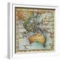 World Map II-Liz Jardine-Framed Premium Giclee Print