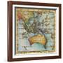 World Map II-Liz Jardine-Framed Art Print