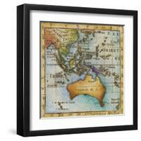 World Map II-Liz Jardine-Framed Art Print