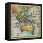 World Map II-Liz Jardine-Framed Stretched Canvas