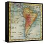 World Map III-Liz Jardine-Framed Stretched Canvas