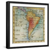 World Map III-Liz Jardine-Framed Art Print