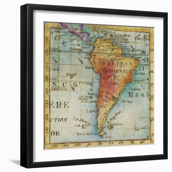 World Map III-Liz Jardine-Framed Art Print