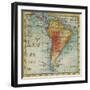 World Map III-Liz Jardine-Framed Art Print