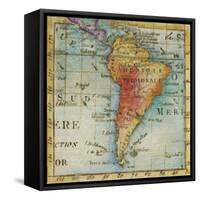 World Map III-Liz Jardine-Framed Stretched Canvas