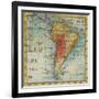 World Map III-Liz Jardine-Framed Art Print