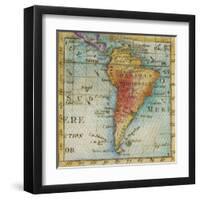 World Map III-Liz Jardine-Framed Art Print