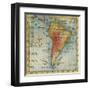 World Map III-Liz Jardine-Framed Art Print