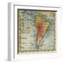 World Map III-Liz Jardine-Framed Art Print