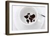 World Map In Coffee Cup-zurijeta-Framed Art Print