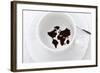 World Map In Coffee Cup-zurijeta-Framed Art Print