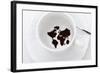 World Map In Coffee Cup-zurijeta-Framed Art Print