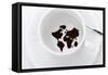 World Map In Coffee Cup-zurijeta-Framed Stretched Canvas