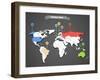 World Map Infographic-tovovan-Framed Art Print