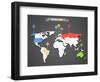 World Map Infographic-tovovan-Framed Art Print