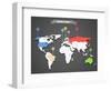 World Map Infographic-tovovan-Framed Art Print