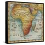 World Map IV-Liz Jardine-Framed Stretched Canvas