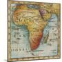 World Map IV-Liz Jardine-Mounted Art Print