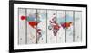 World Map Ix-null-Framed Premium Giclee Print