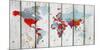 World Map Ix-null-Mounted Premium Giclee Print