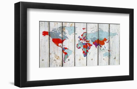 World Map Ix-null-Framed Art Print