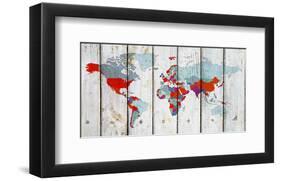 World Map Ix-null-Framed Art Print