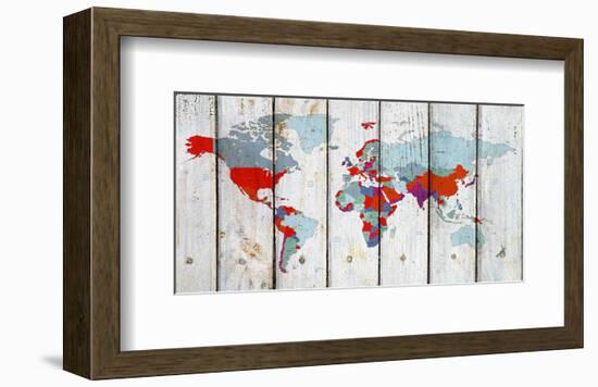World Map Ix-null-Framed Art Print