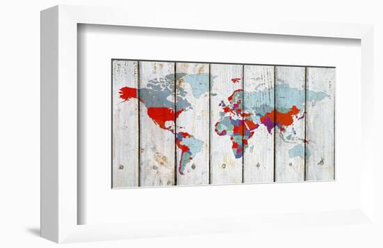 World Map Ix-null-Framed Art Print