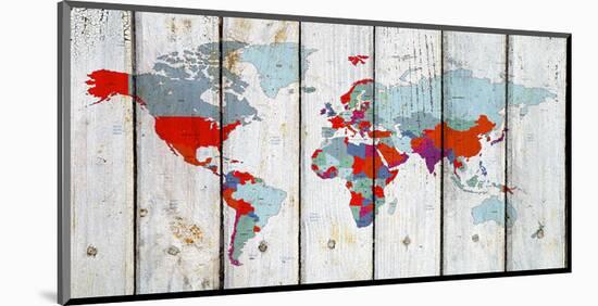 World Map Ix-null-Mounted Art Print