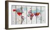 World Map Ix-null-Framed Art Print