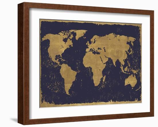 World Map - Luxe-Paul Duncan-Framed Giclee Print