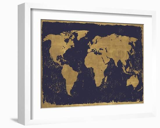 World Map - Luxe-Paul Duncan-Framed Giclee Print