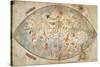 World Map, Manuscript, Created in Genova, 1457-null-Stretched Canvas