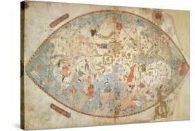 World Map, Manuscript, Created in Genova, 1457-null-Stretched Canvas