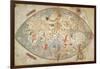 World Map, Manuscript, Created in Genova, 1457-null-Framed Giclee Print