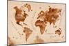World Map Map Retro-anna42f-Mounted Art Print
