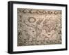 World Map: "Nova Totius Terrarum Orbis Geographica Ac Hydrographica Tabula", 1608-Pieter van den Keere-Framed Giclee Print