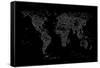 World Map of Cities-Michael Tompsett-Framed Stretched Canvas