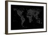 World Map of Cities-Michael Tompsett-Framed Art Print