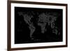 World Map of Cities-Michael Tompsett-Framed Art Print