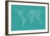 World Map of Cities-Michael Tompsett-Framed Art Print