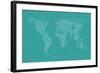 World Map of Cities-Michael Tompsett-Framed Art Print