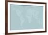 World Map of Cities-Michael Tompsett-Framed Art Print