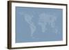 World Map of Cities-Michael Tompsett-Framed Art Print