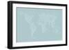 World Map of Cities-Michael Tompsett-Framed Art Print