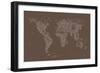 World Map of Cities-Michael Tompsett-Framed Premium Giclee Print