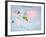 World Map of French-Speaking Countries, 1985-null-Framed Giclee Print